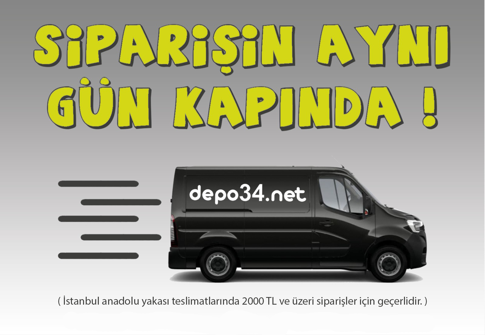 Siparişin aynı gün kapında