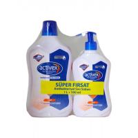 ACTİVEX Antibakteriyel Sıvı Sabun Hassas 1 Lt + 500 Ml