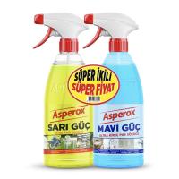 ASPEROX Sarı Güç ve Mavi Güç Sprey 1 Lt (2'li Set)