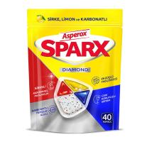 ASPEROX Sparx Diamond Bulaşık Makine Kapsülü 40'lı