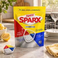 ASPEROX Sparx Diamond Bulaşık Makine Kapsülü 40'lı
