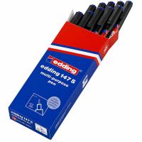 Edding 147S  Asetat Kalemi Silgili 0.3 mm - Mavi (10 Adet)