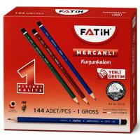Fatih 12010 Mercanlı Kurşun Kalem HB x 144 Lü Paket 