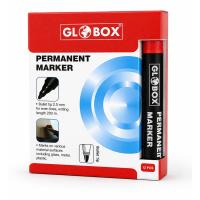 GLOBOX Permanent Marker Koli Kalemi 12'li Kırmızı 2-0MM
