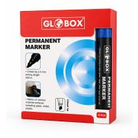 GLOBOX Permanent Marker Koli Kalemi 12'li Mavi 2-0MM