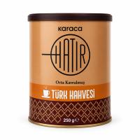 Karaca Hatır Orta Kavrulmuş Türk Kahvesi Teneke Kutu 250 Gr