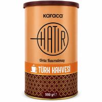 Karaca Hatır Orta Kavrulmuş Türk Kahvesi Teneke Kutu 500 Gr 
