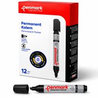 PENMARK Permanent  Koli Kalemi Kesik Uç Siyah 12'li