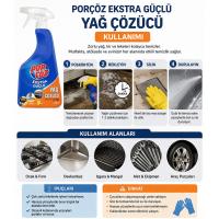PORÇÖZ Yağ Çözücü Sprey 750 ml