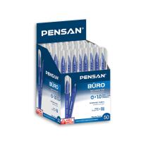 PENSAN BÜRO 1.0MM İNCE UÇLU MAVİ TÜKENMEZ KALEM (50'Lİ)