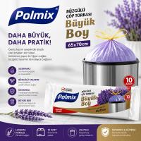 Polmix Büzgülü Lavanta Kokulu Çöp Poşeti Büyük Boy