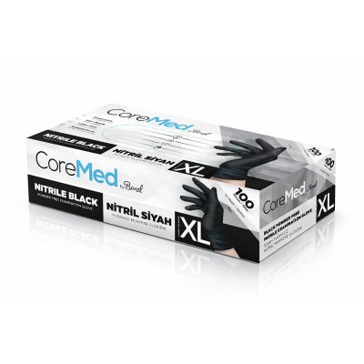 Nitril Pudrasız Eldiven XL 100'lü Siyah