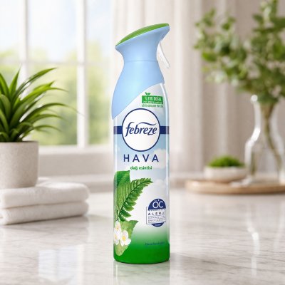 FEBREZE Hava Ferahlatıcı Sprey Oda Kokusu Dağ Esintisi (185ML)