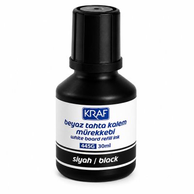 Kraf Beyaz Tahta Kalem Mürekkebi 30ml Siyah 