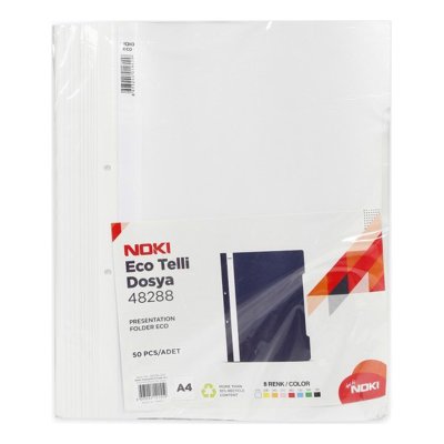 Noki A4 Telli Dosya Beyaz ( 50 Adet ) 1 Paket