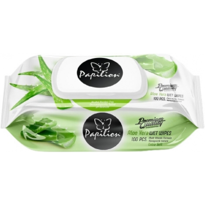 PAPİLİON Islak Havlu Aloe Vera 100'lü
