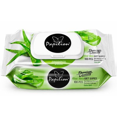 PAPİLİON Islak Havlu Aloe Vera 100'lü