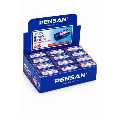 Pensan (paket 24 Adet) Sınav Silgisi Mavi