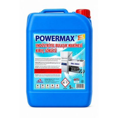 Powermax Endüstriyel Bulaşık Makinesi Kireç Sökücü 5 Litre 