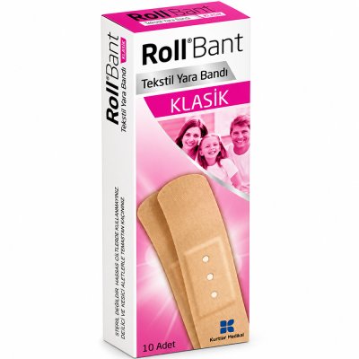 Roll Bant Tekstil Yara Bandı Klasik 10 Adet
