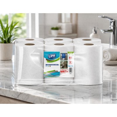 Lipa 21 Cm Hareketli Otomatik Makine Havlusu 4kg 6 lı